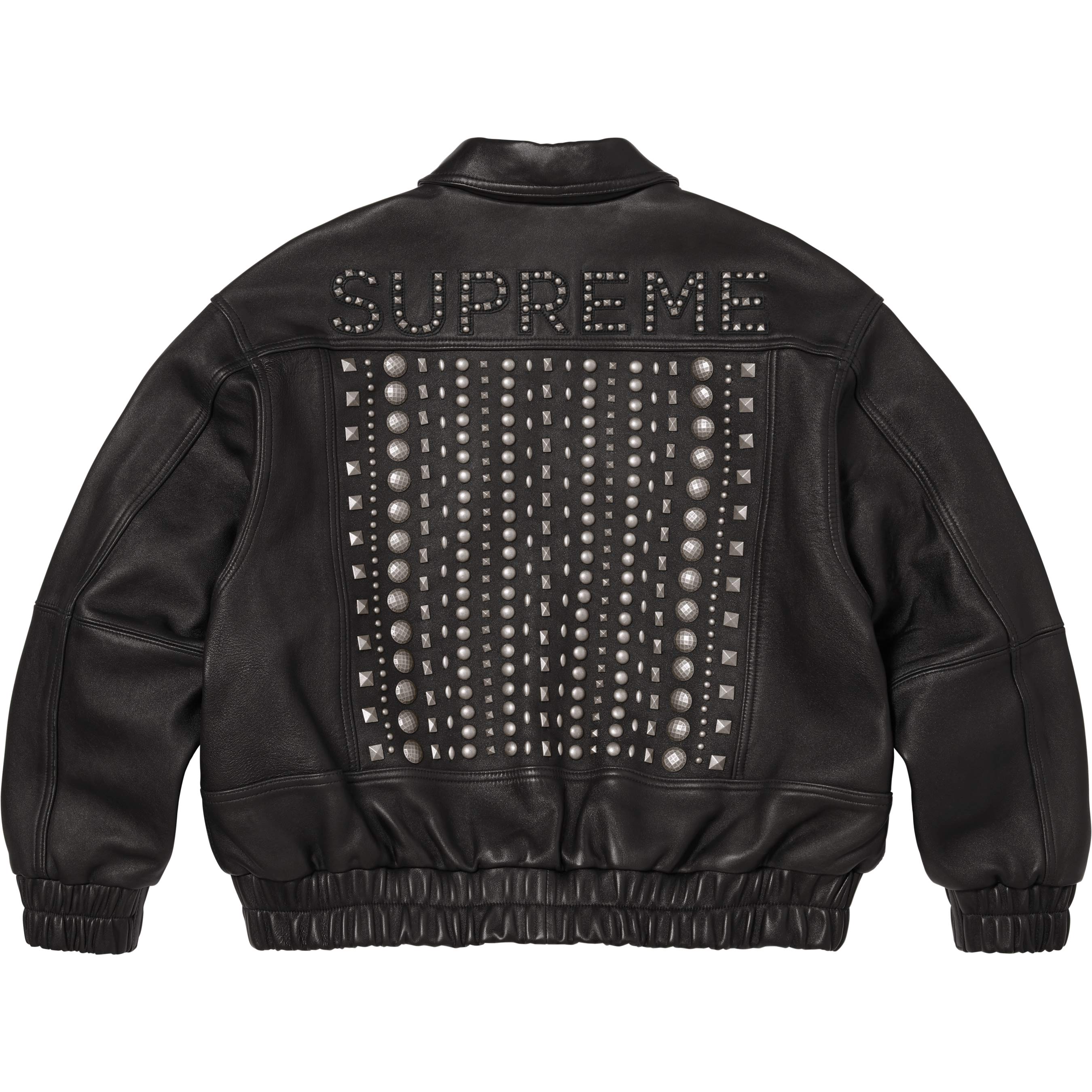 Multi Studded Leather Jacket view 10